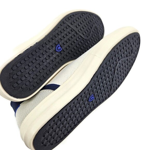 New Rothy's High Tops Mens 9 Hudson Rothys Shoes Off White Navy Blue - Picture 7 of 9